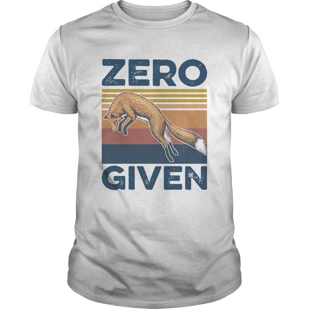 Retro Red Fox Zero Given Shirt